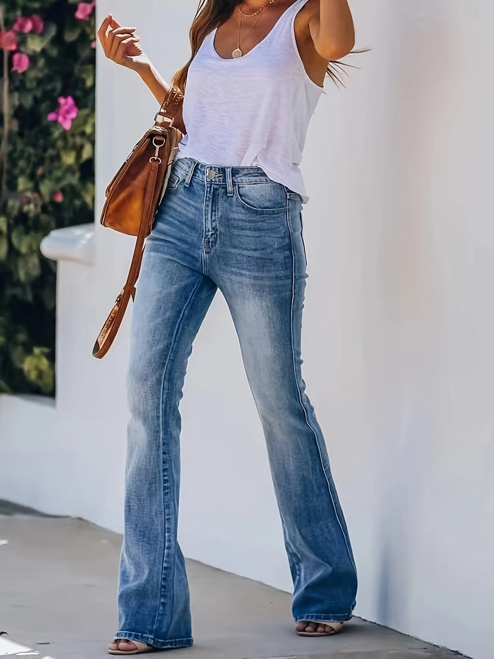 ESTELLE™ - Jeans a zampa classici a vita media