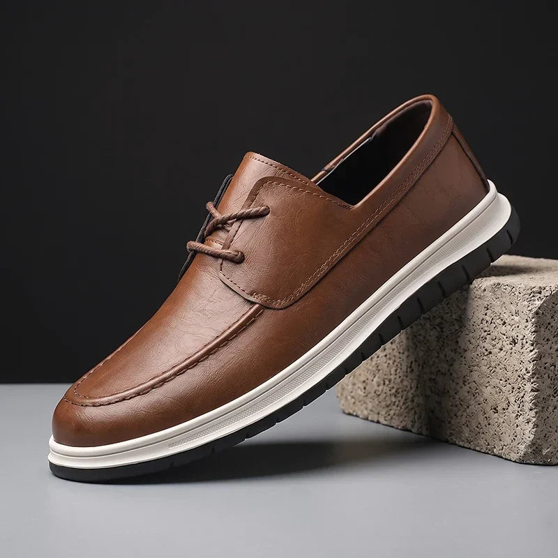Elio | Sneakers in Pelle Tonalità Terra