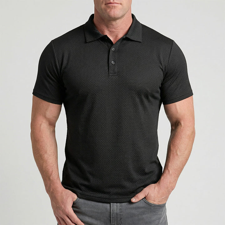 Edward | Elegant Textured Polo Shirt
