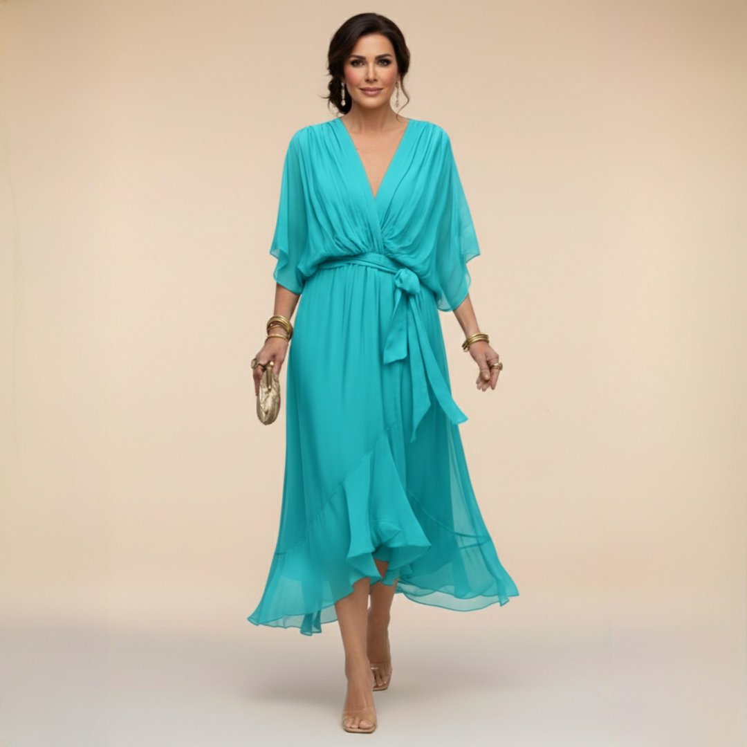 Vera | Elegant V-Neck Maxi Dress