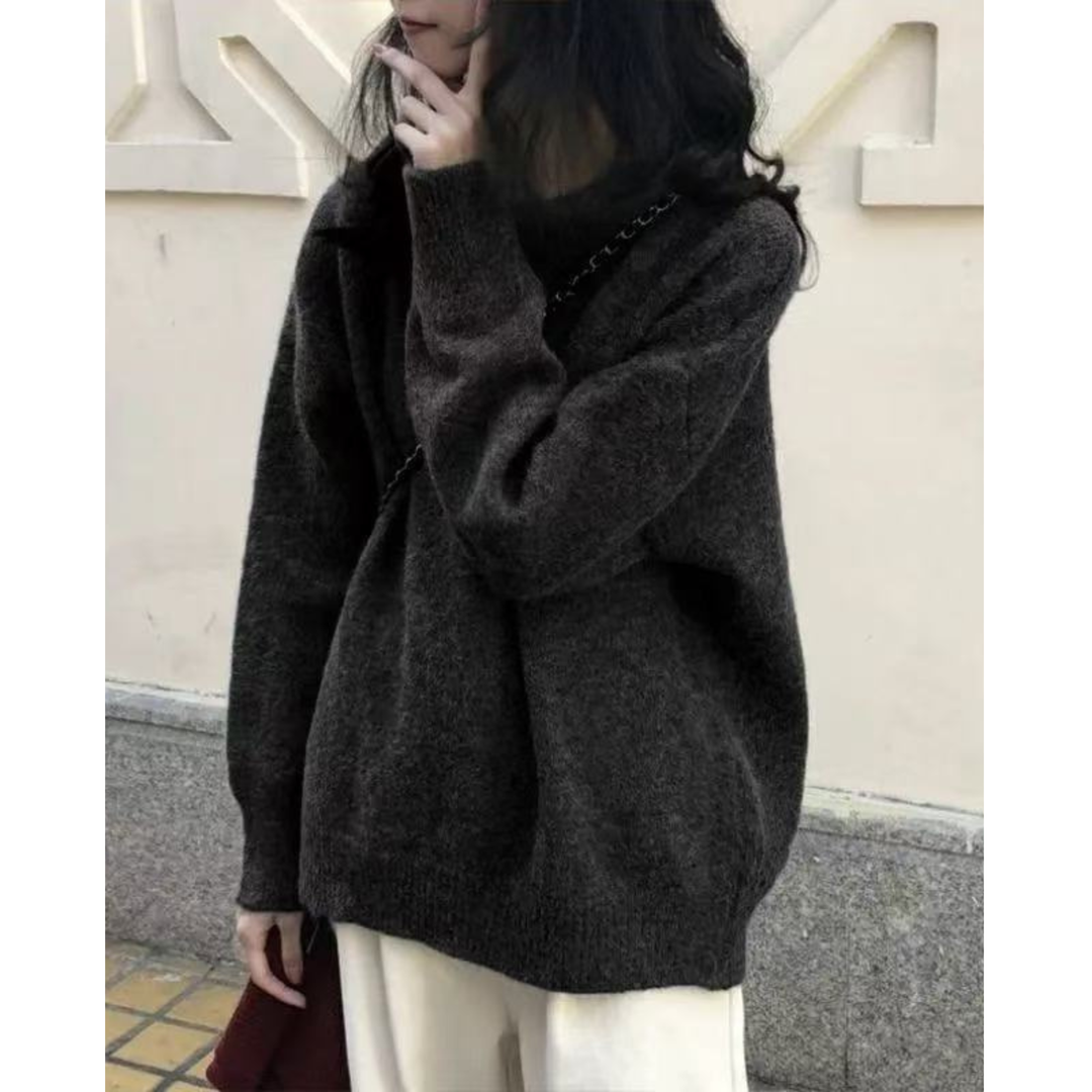 MIRIELLE™ - Comodo Maglione a Maniche Lunghe con Scollo Tondo