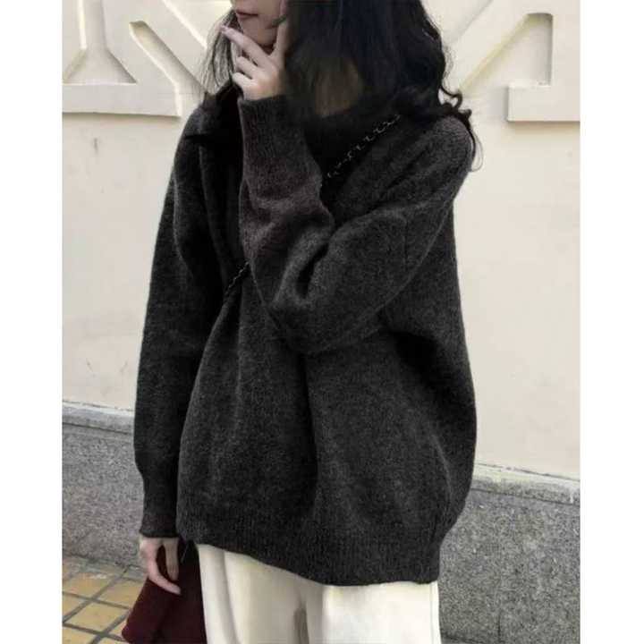 MIRIELLE™ - Comodo Maglione a Maniche Lunghe con Scollo Tondo