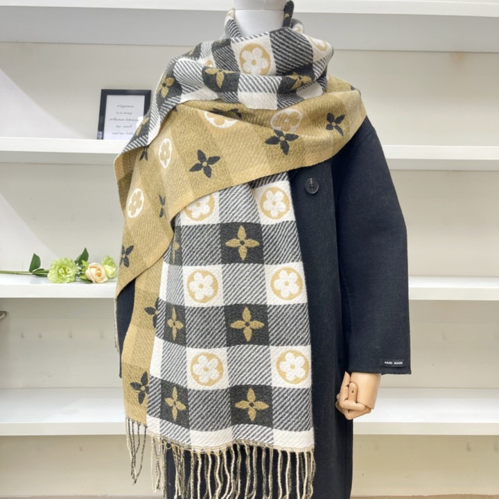 ZOLANI™ - Sciarpa a Quadri Calda e Comoda con Nappe a Doppio Lato