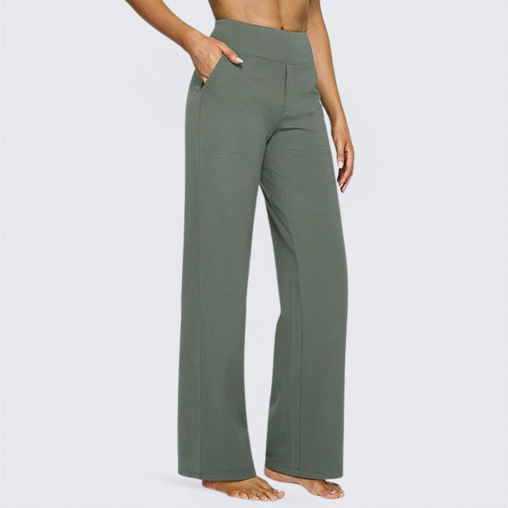 WHITNEY™ - Comodi pantaloni a vita alta a gamba larga per Yoga e attività all'aperto