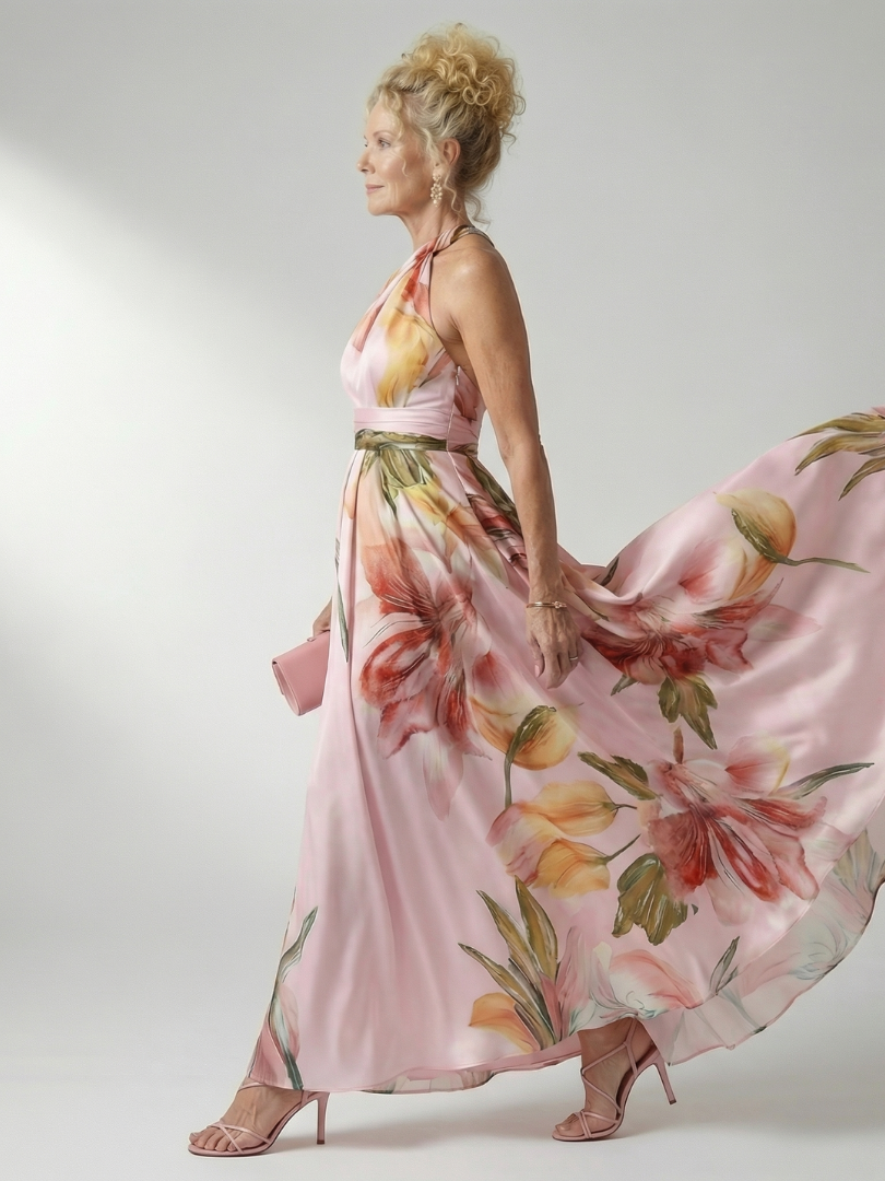 Maxi abito floreale leggero Amiel™