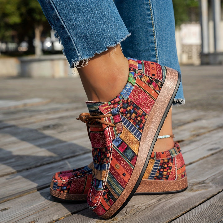 Patience | Colourful Retro Women's Shoes
