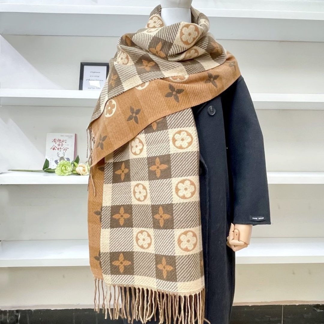 ZOLANI™ - Sciarpa a Quadri Calda e Comoda con Nappe a Doppio Lato