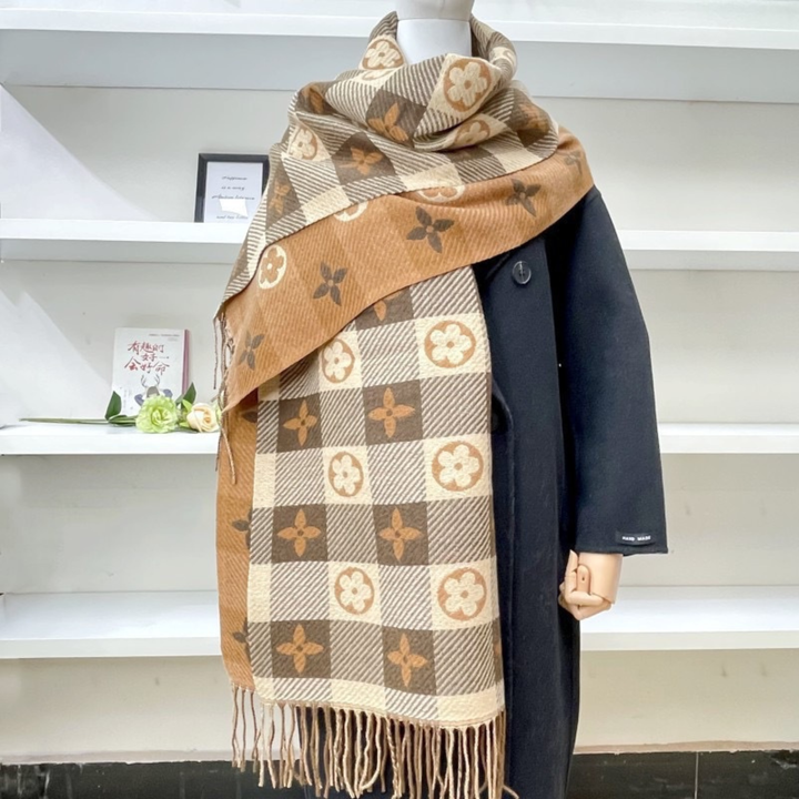 ZOLANI™ - Sciarpa a Quadri Calda e Comoda con Nappe a Doppio Lato