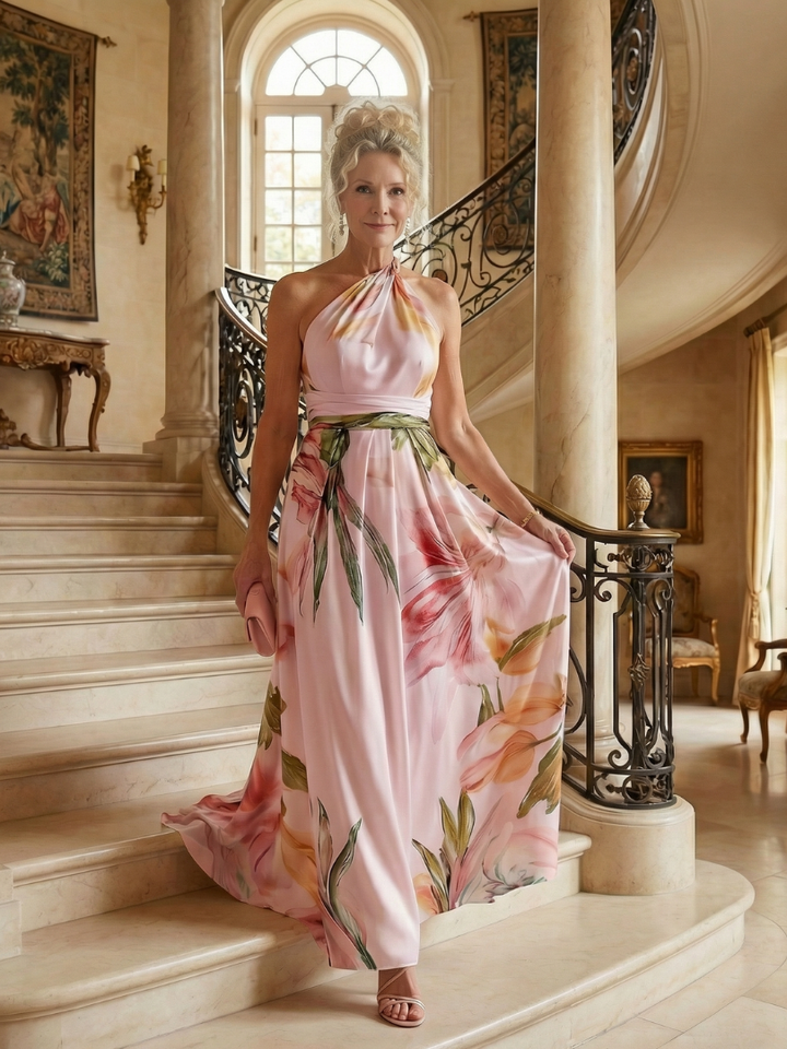 Maxi abito floreale leggero Amiel™