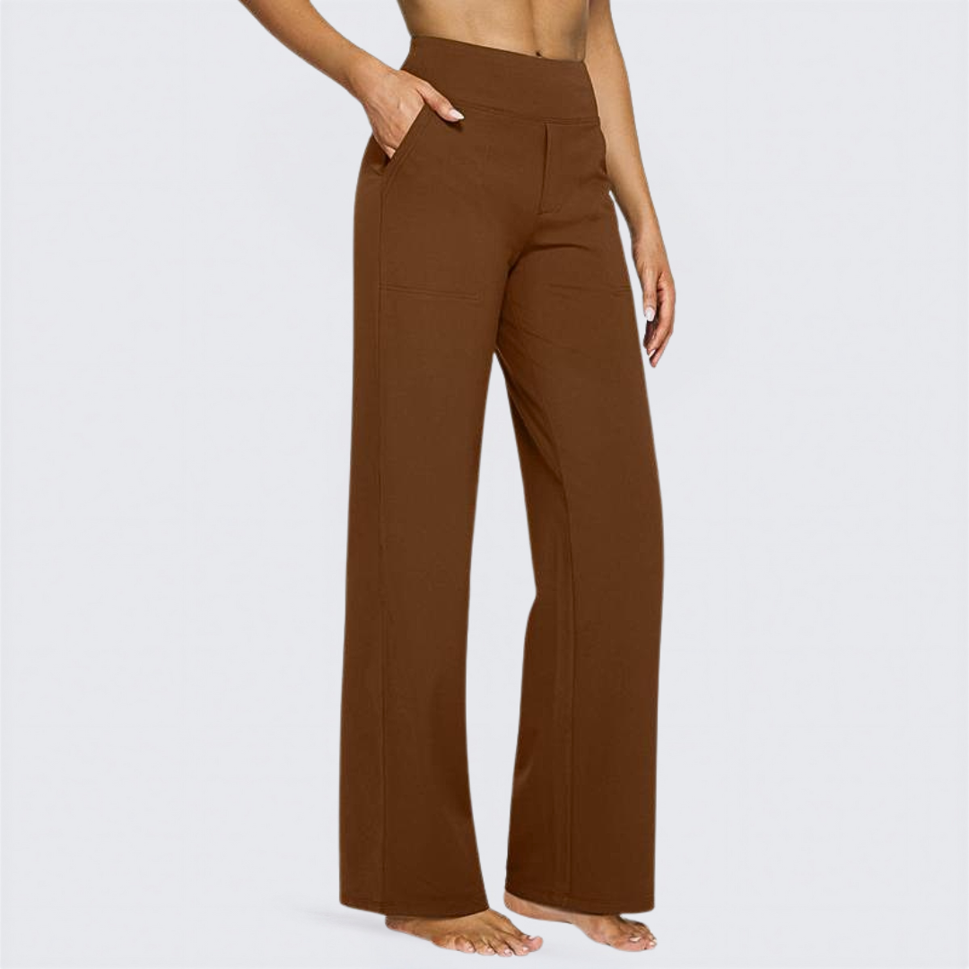 WHITNEY™ - Comodi pantaloni a vita alta a gamba larga per Yoga e attività all'aperto