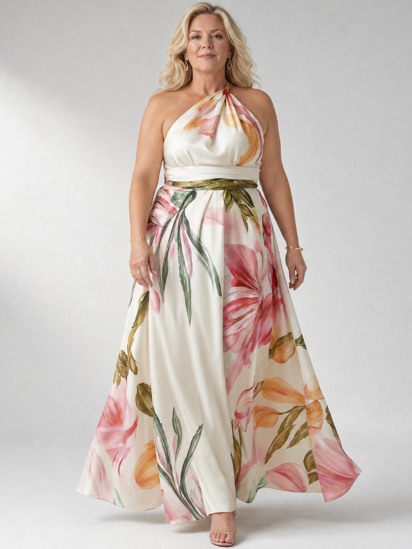 Maxi abito floreale leggero Amiel™