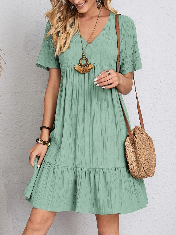 Lynda | Elegant Layered Dress with Tummy Coverage