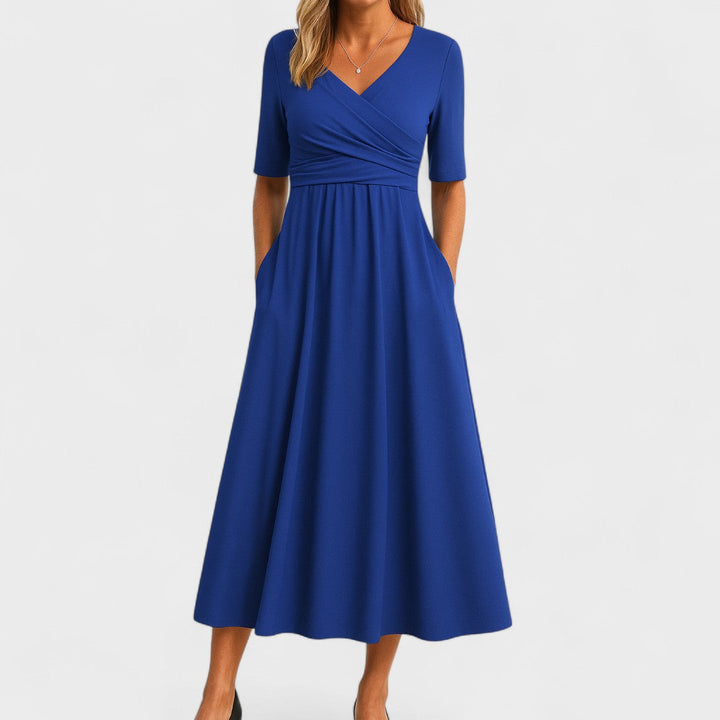Eleanor | Abito midi elegante con tasche