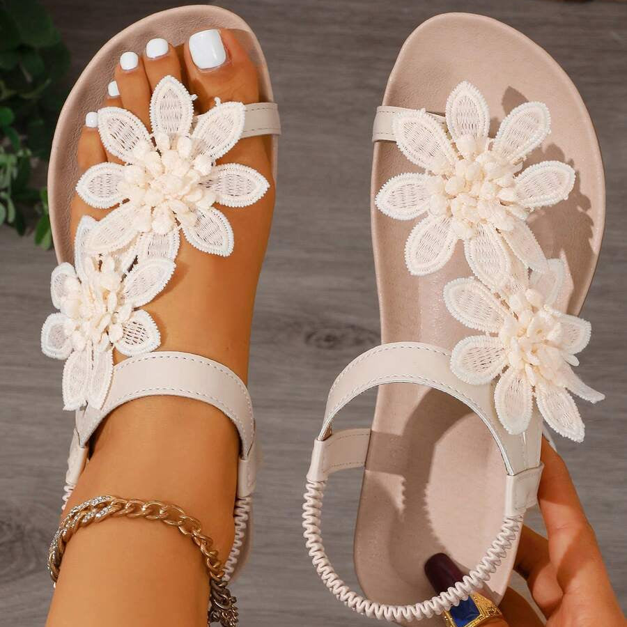 Fiorella | Sandalo Fiori Perle