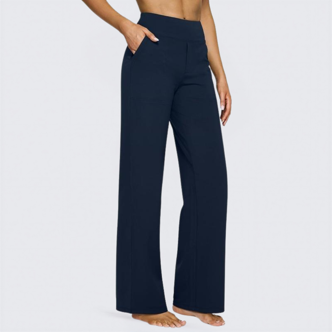 WHITNEY™ - Comodi pantaloni a vita alta a gamba larga per Yoga e attività all'aperto