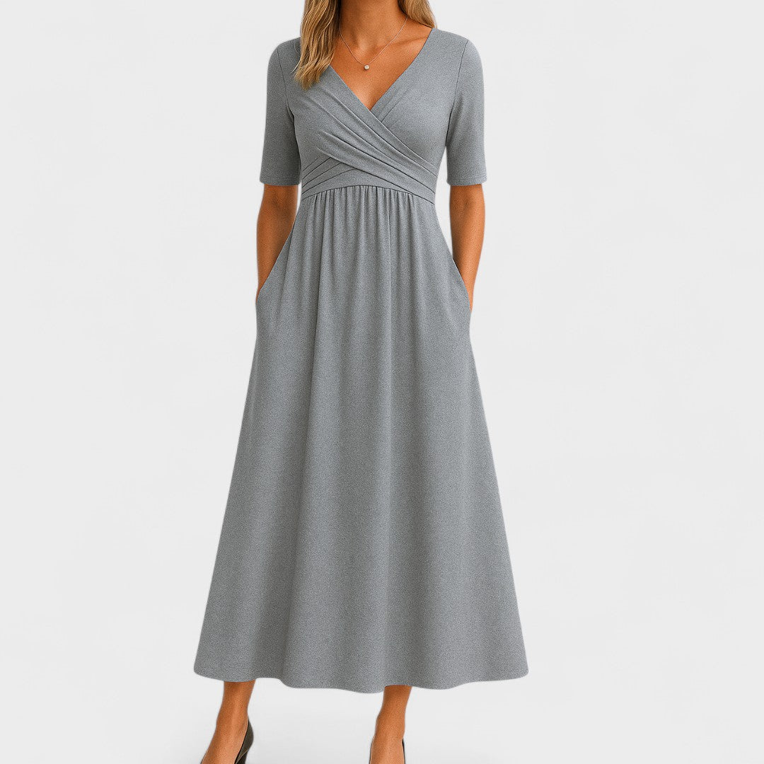 Eleanor | Abito midi elegante con tasche