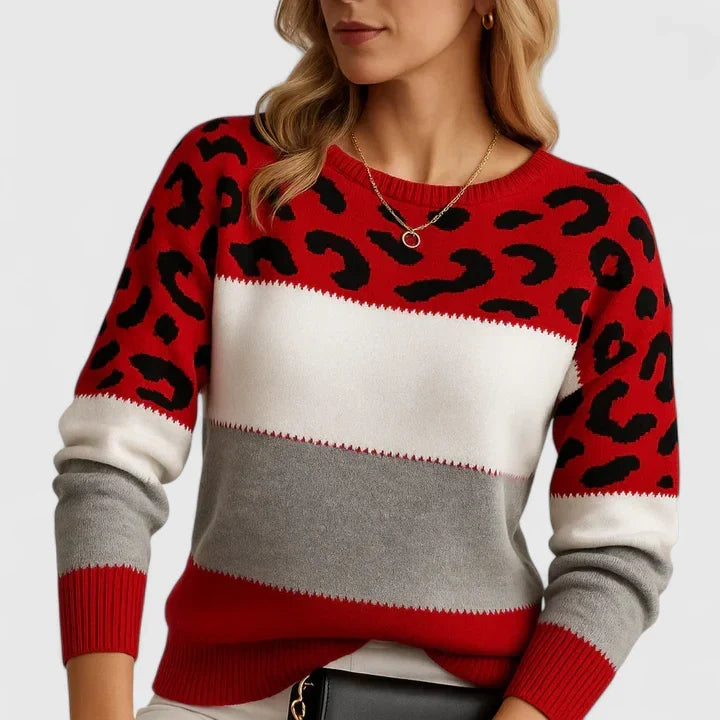Marizelina | Elegant Leopard Sweater