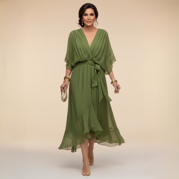 Monica | Abito con scollo a V