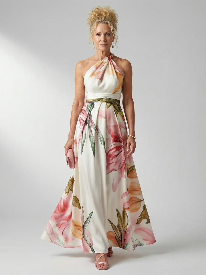 Maxi abito floreale leggero Amiel™