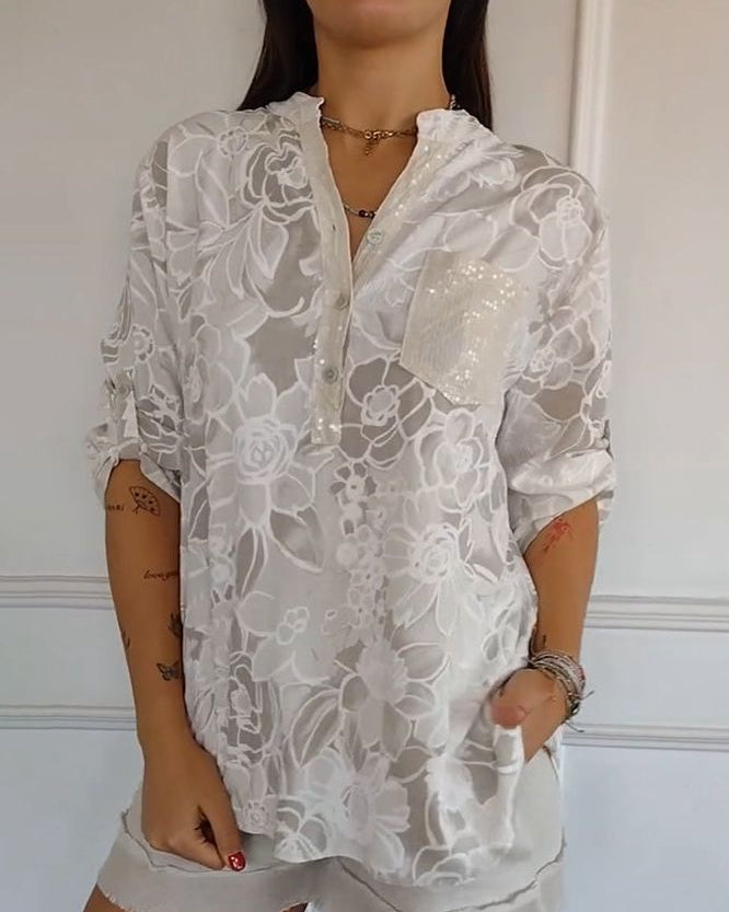 Camila | Blusa Elegante con Taschino