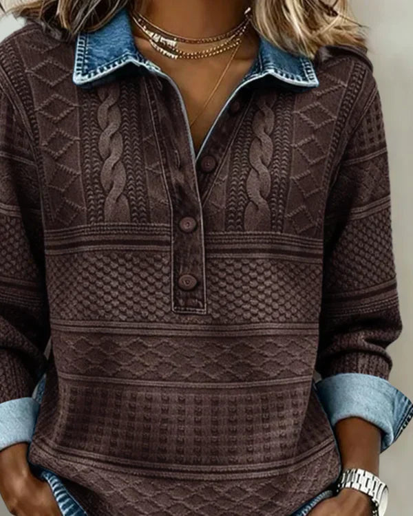 Riley | Top con colletto elegante