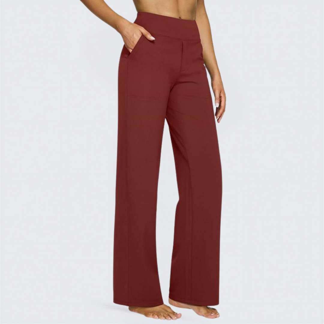 WHITNEY™ - Comodi pantaloni a vita alta a gamba larga per Yoga e attività all'aperto