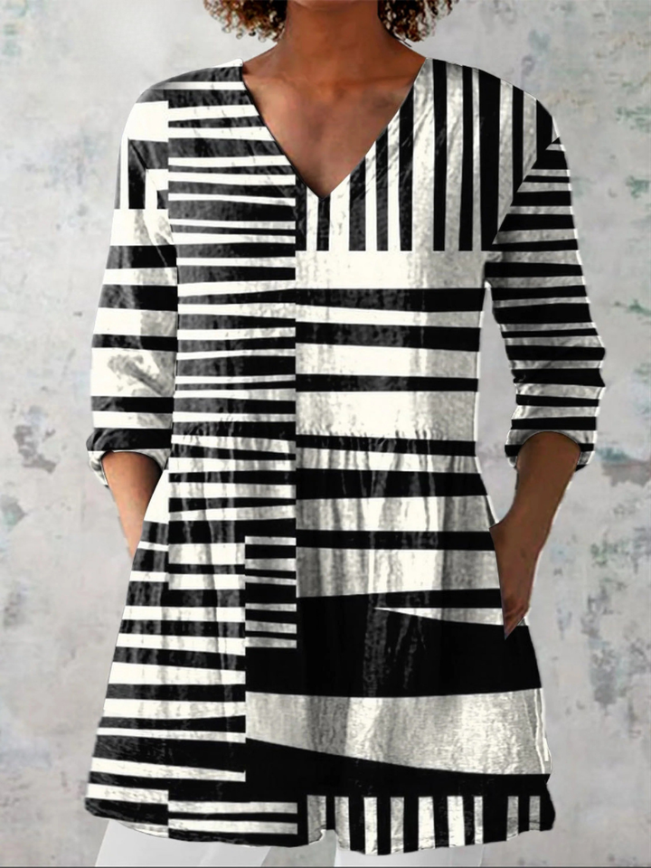 Chloe | Long Blouse with V-Neck