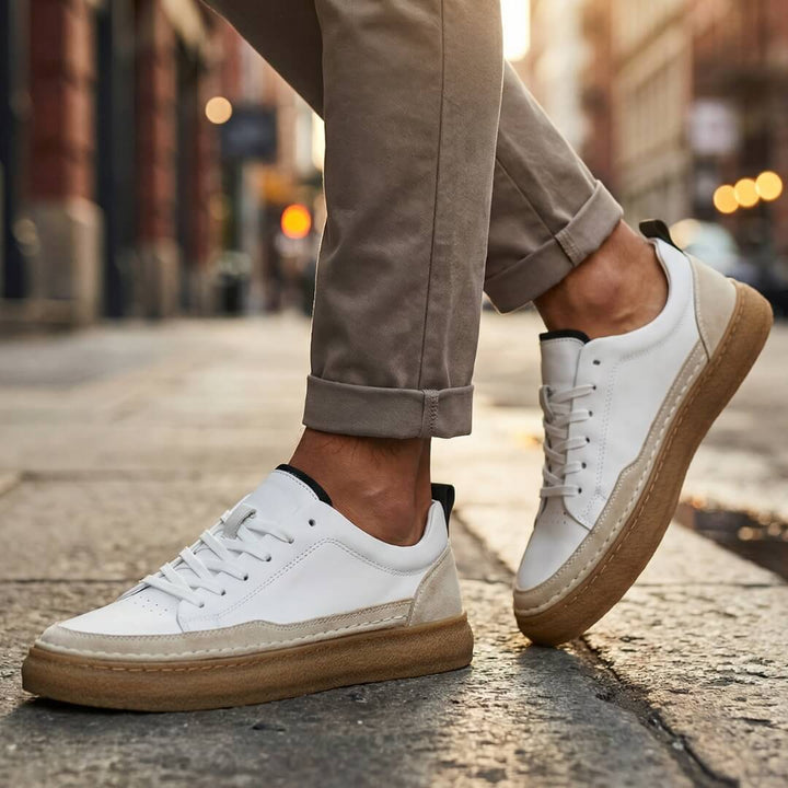Ercole | Sneakers in Pelle Cucite a Mano.