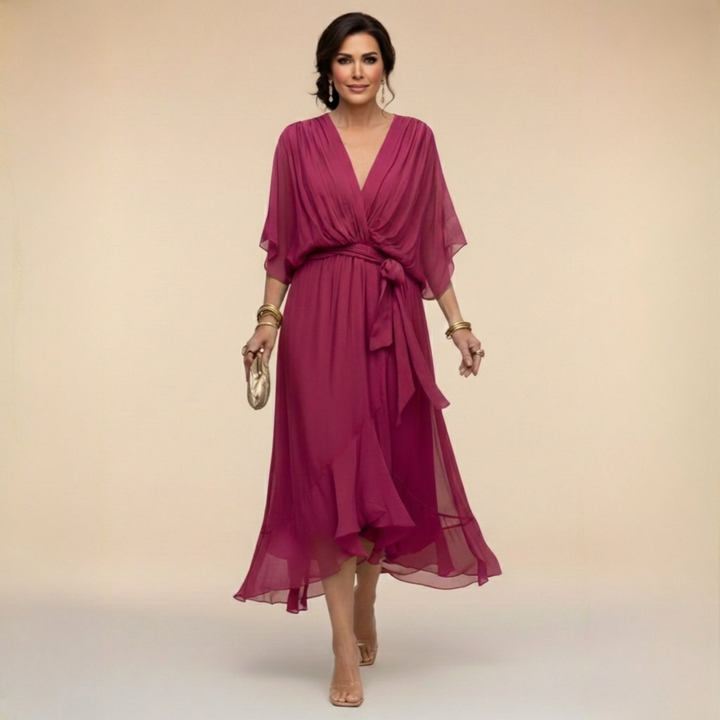 Monica | Abito con scollo a V