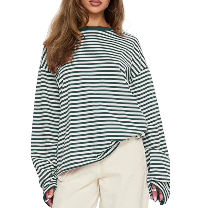 TRACY™ – Maglia a Maniche Lunghe a Righe Versatile