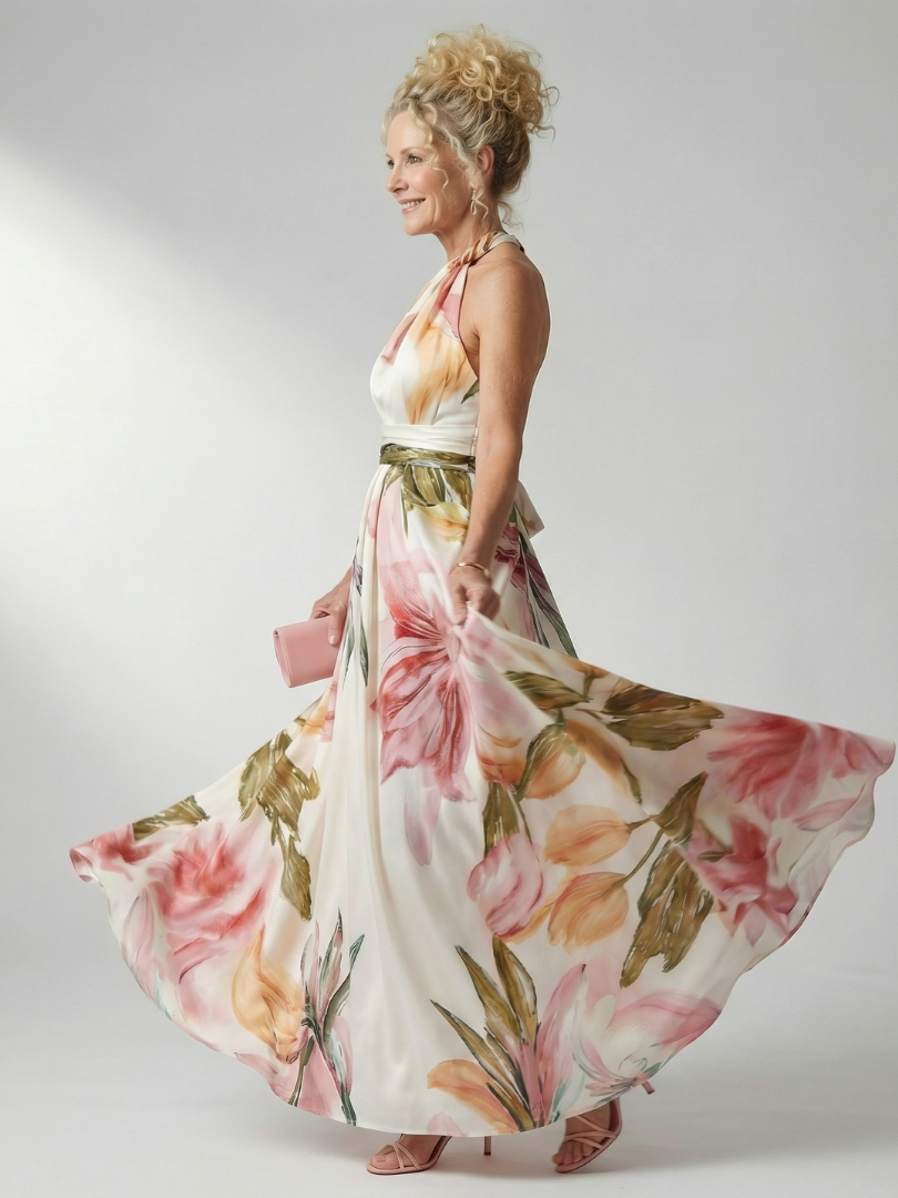 Maxi abito floreale leggero Amiel™