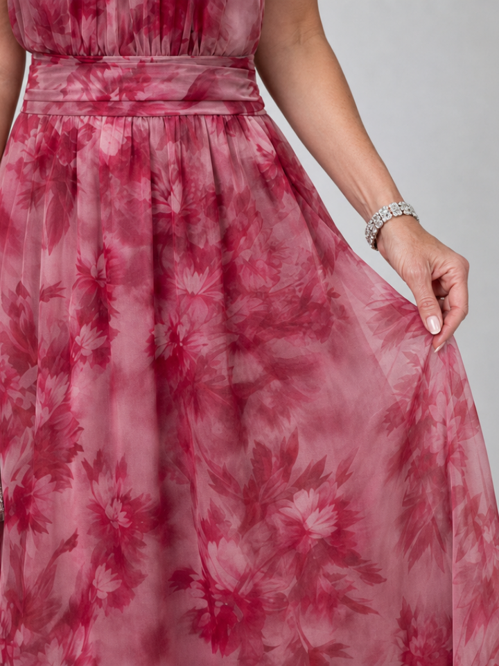 Vestito midi Avien™ morbido con scollo all'americana