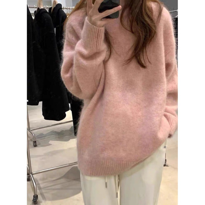 MIRIELLE™ - Comodo Maglione a Maniche Lunghe con Scollo Tondo