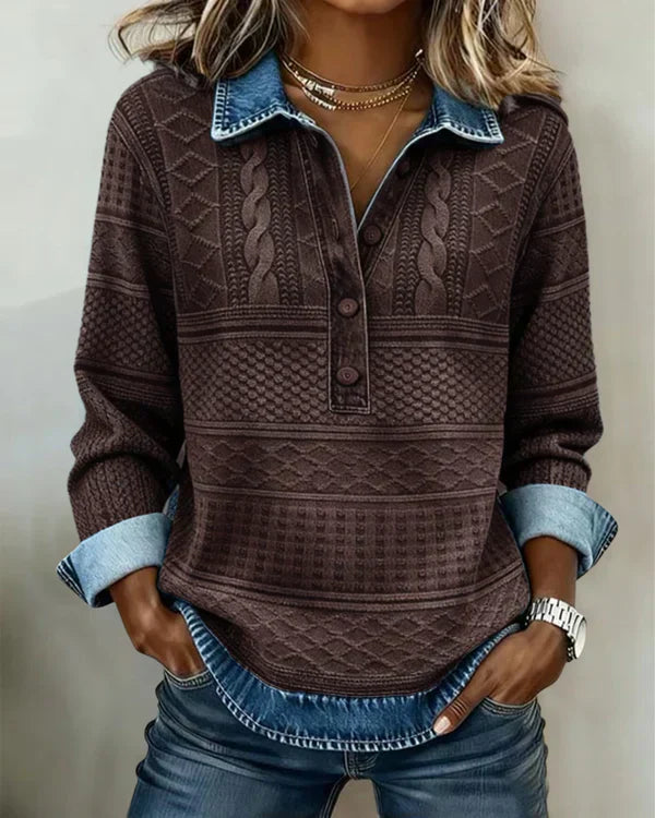 Riley | Top con colletto elegante