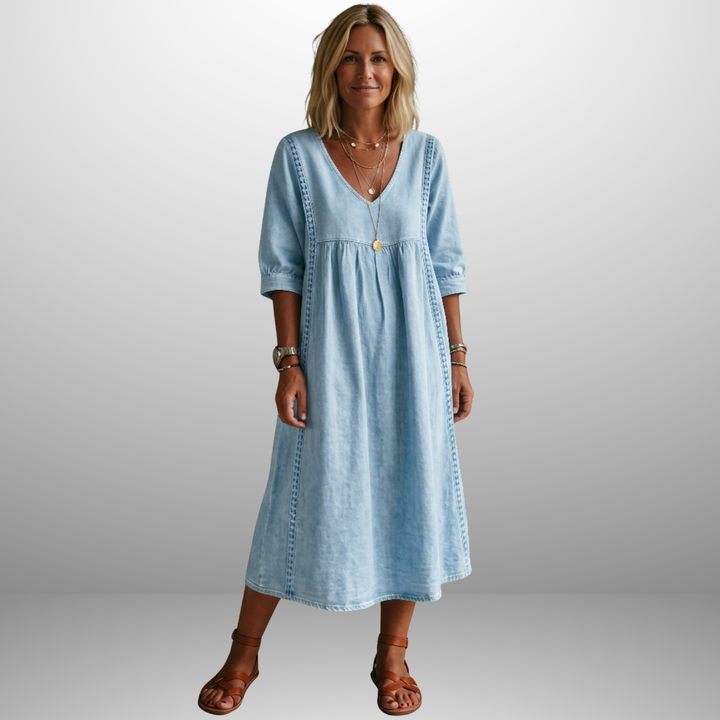 Sophie | Abito midi in denim relaxed