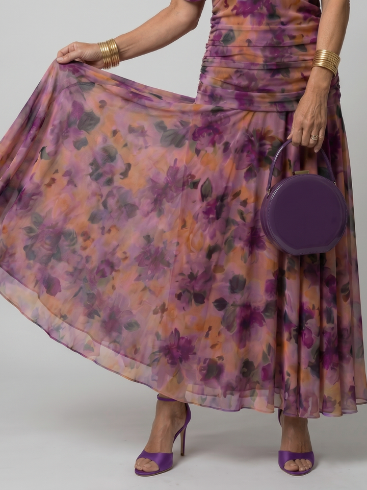 Calen | Vestito midi sceso dalle spalle