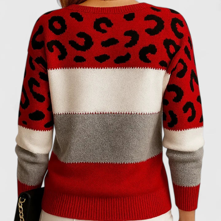 Marizelina | Elegant Leopard Sweater