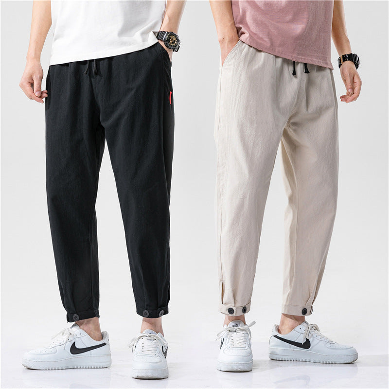 Theo | Slim-Fit Cotton Trousers