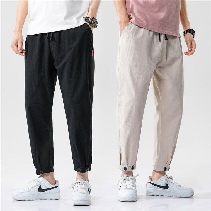 Theo | Slim-Fit Cotton Trousers