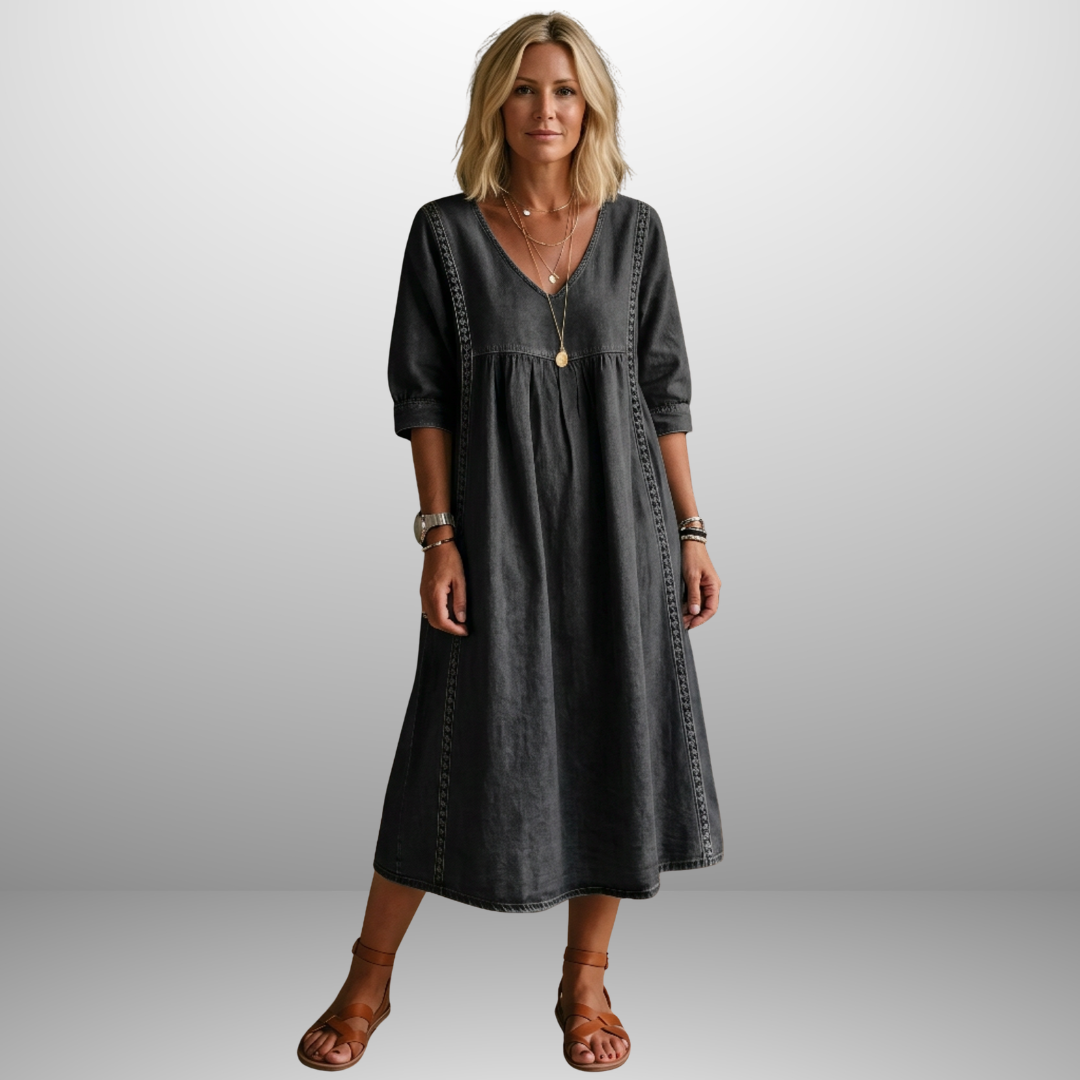 Sophie | Abito midi in denim relaxed
