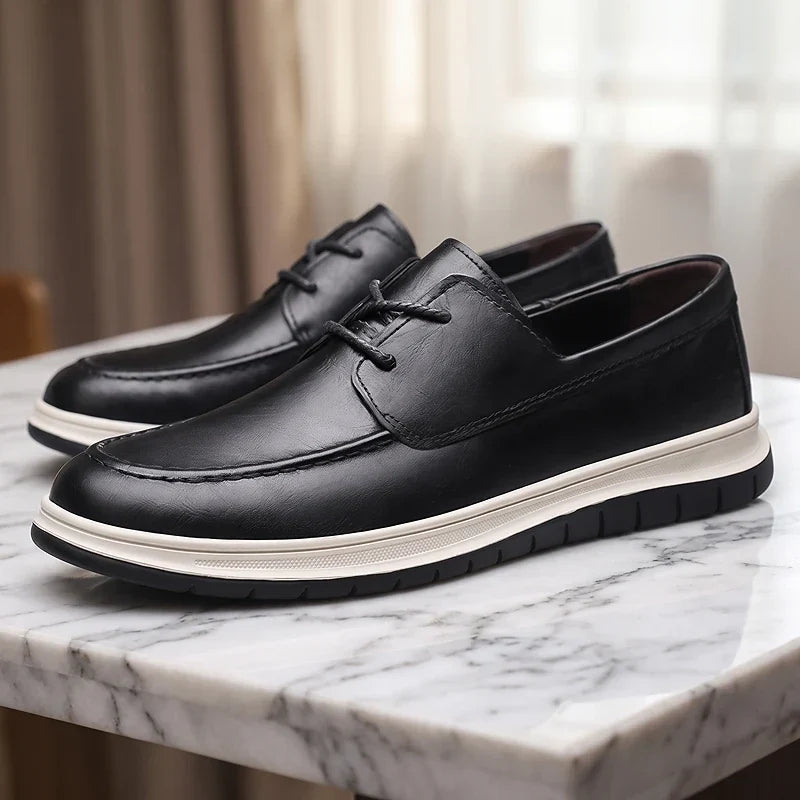 Elio | Sneakers in Pelle Tonalità Terra