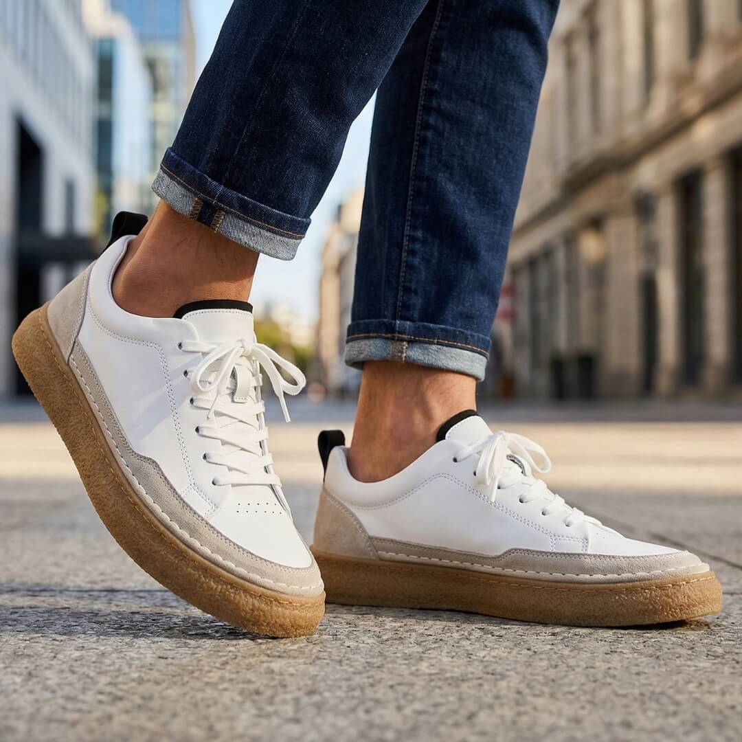 Ercole | Sneakers in Pelle Cucite a Mano.