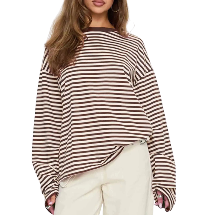 TRACY™ – Maglia a Maniche Lunghe a Righe Versatile