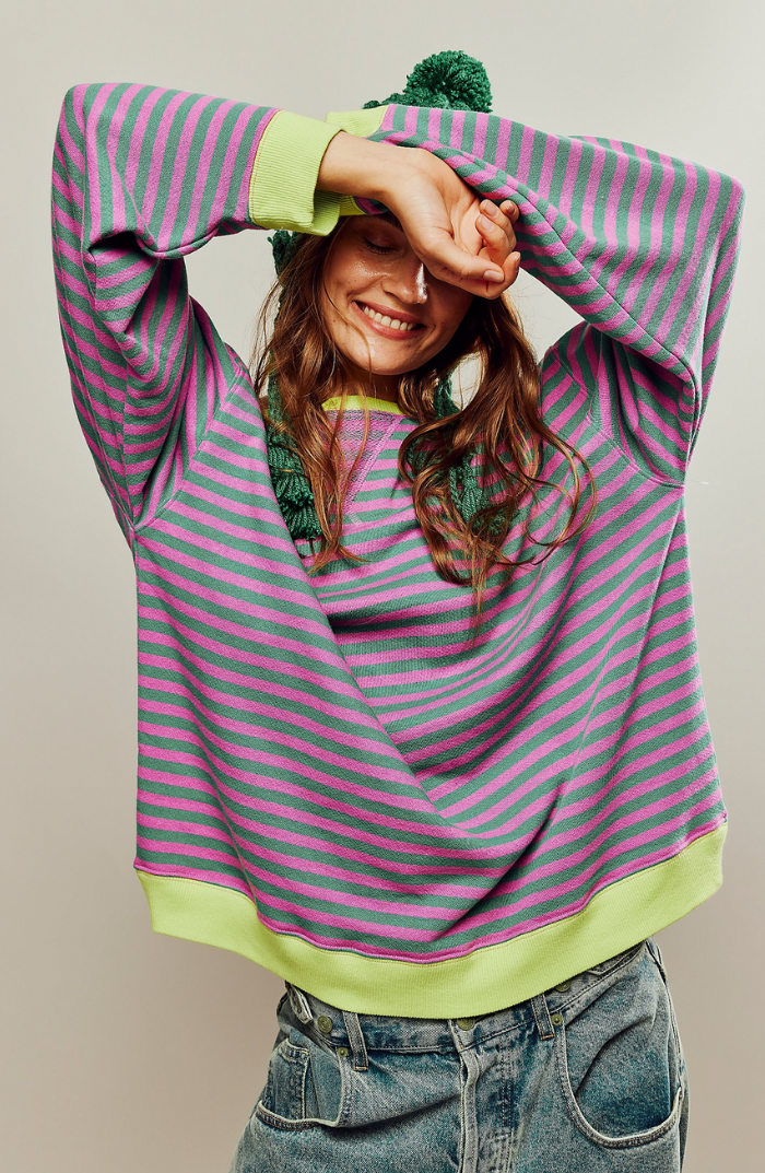 Ashley | Maglione a righe giocoso