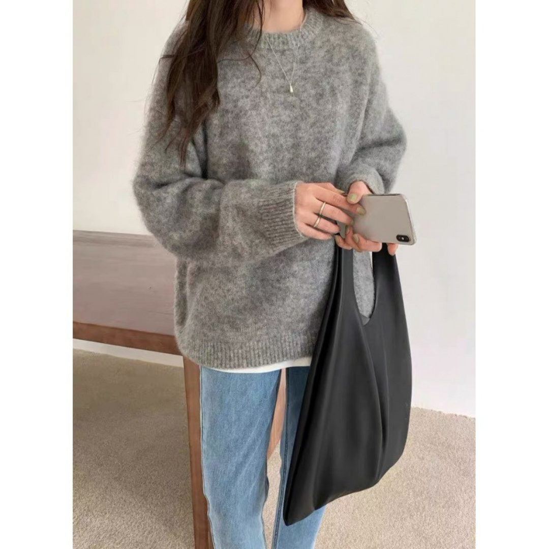 MIRIELLE™ - Comodo Maglione a Maniche Lunghe con Scollo Tondo