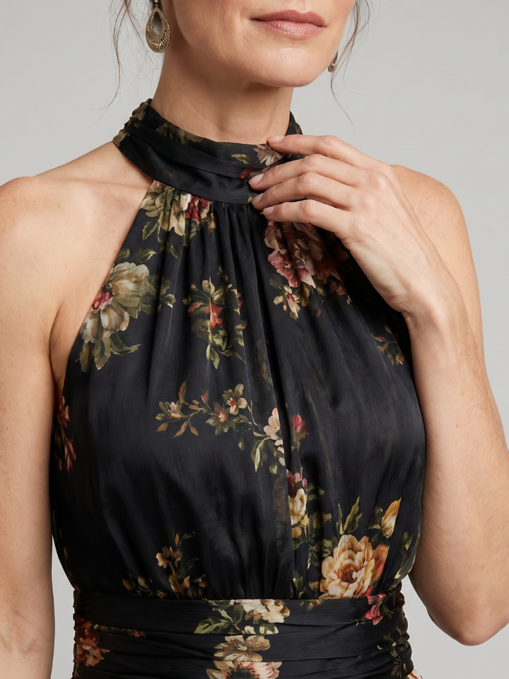 Abito midi Sior™ floreale con scollo all'americana