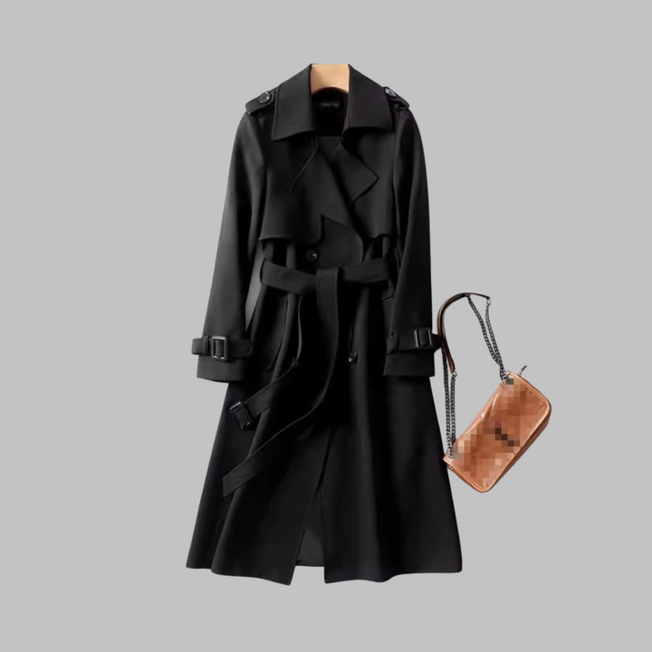 TIA™ - Elegante Cappotto a Vestibilità Ampia al Ginocchio