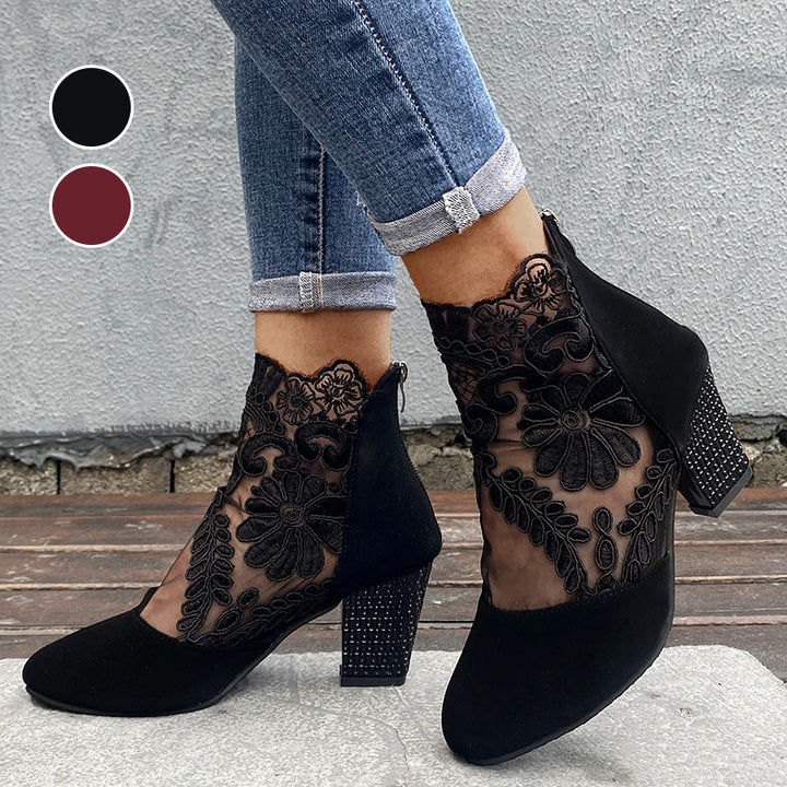 JOLIE™ - Stivali con Tacco in Pizzo Eleganti
