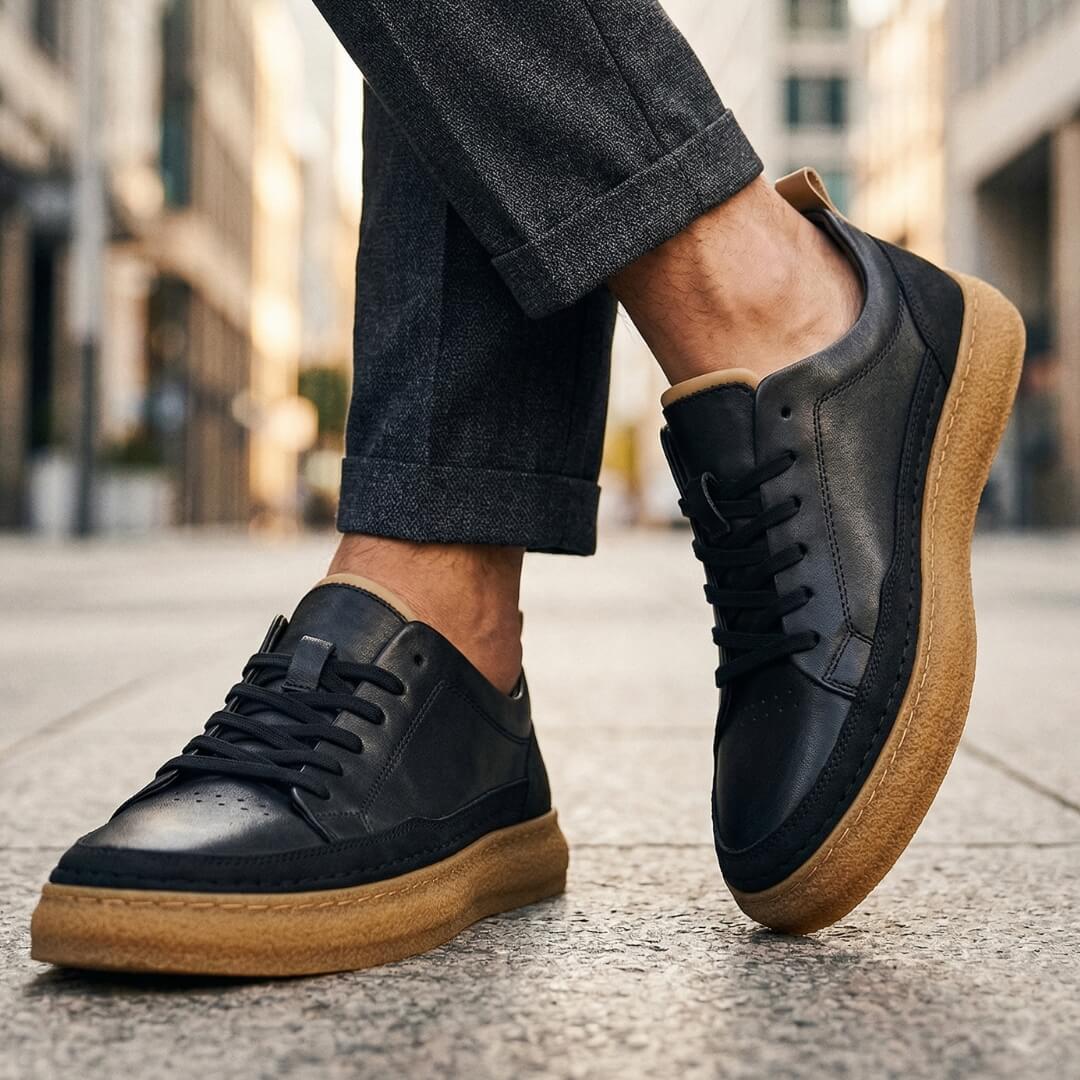 Ercole | Sneakers in Pelle Cucite a Mano.