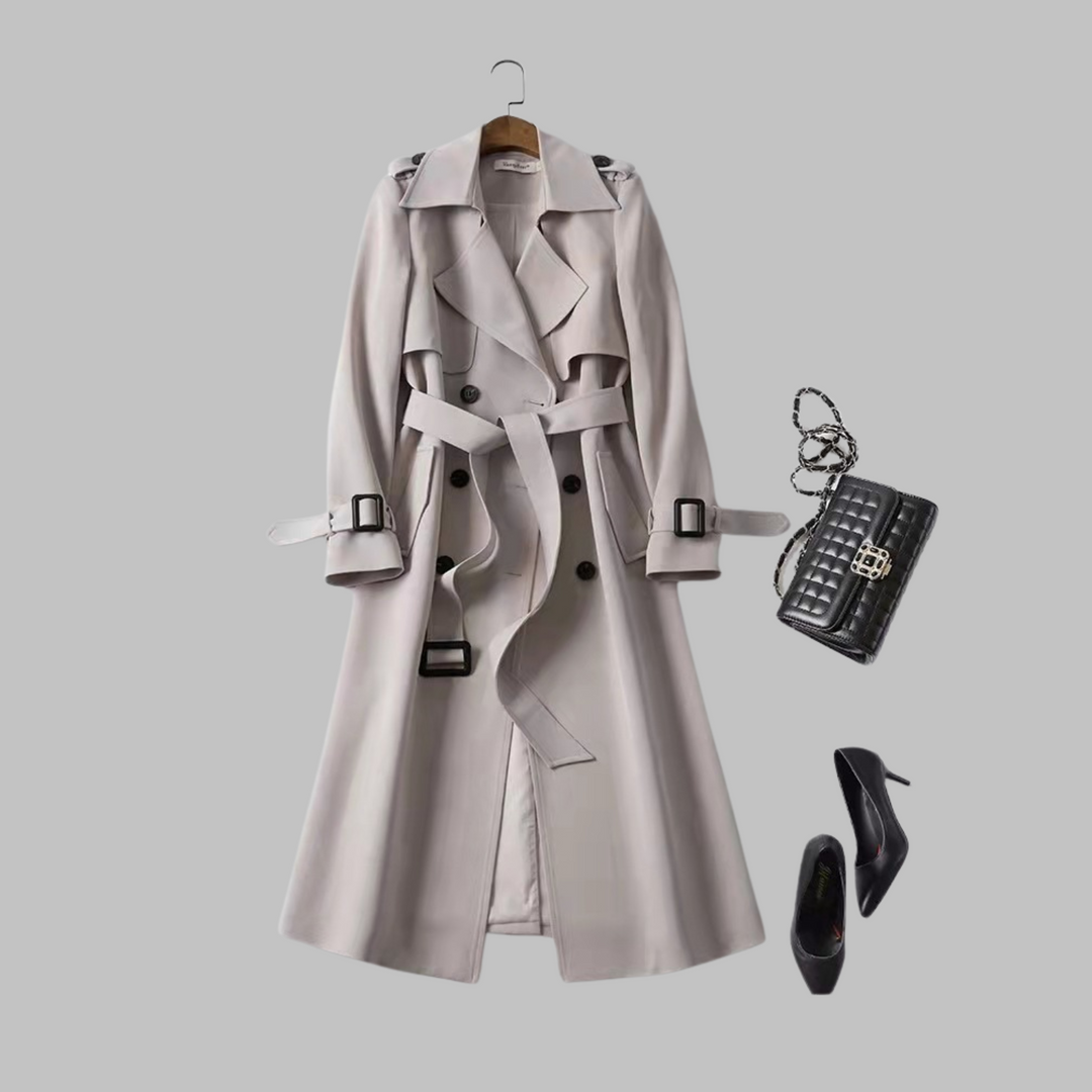 TIA™ - Elegante Cappotto a Vestibilità Ampia al Ginocchio